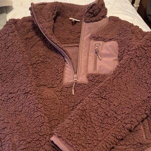 Zella Chocolate Sherpa Jacket